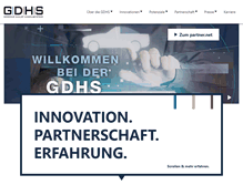 Tablet Screenshot of gdhs.de